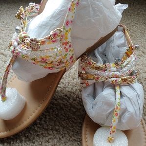 A pair of beautiful springy sandals